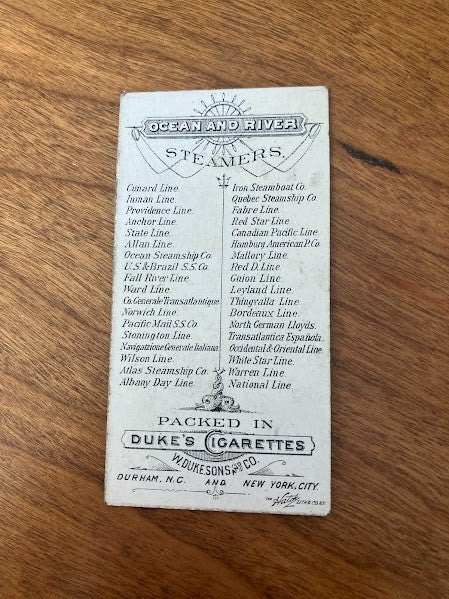 Tobacco Cards: Ocean and River Steamers Duke's Cigarettes - lot of 7