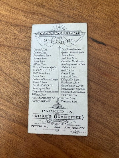 Tobacco Cards: Ocean and River Steamers Duke's Cigarettes - lot of 7