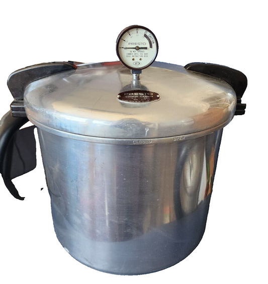 Vintage Maid Of Honor 21 Qt Pressure Cooker/Canner Model 21 B Plus ACCESSORIES