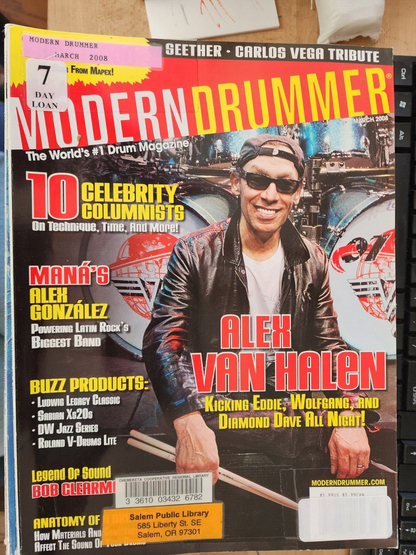 Modern Drummer Magazine Lot Of 12, Jan-Dec 2008 Drumming Magazines