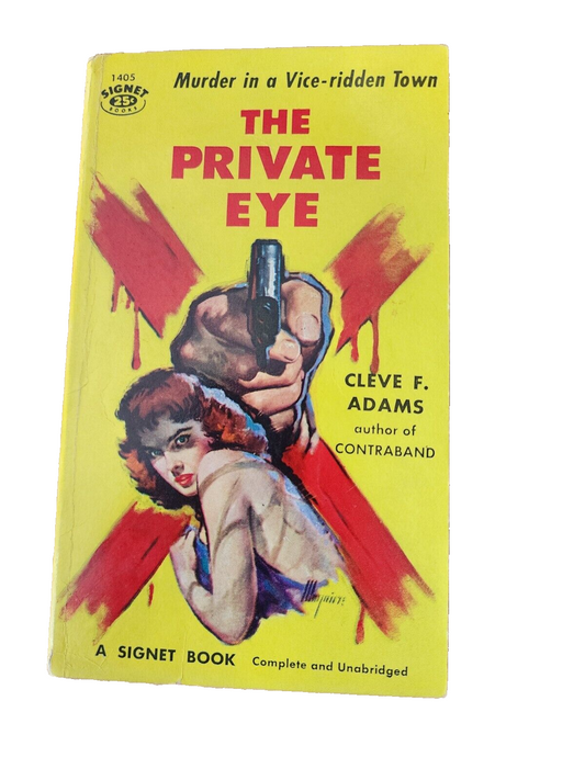 Vintage Signet Pocket Book - The Private Eye Cleve F. Adams