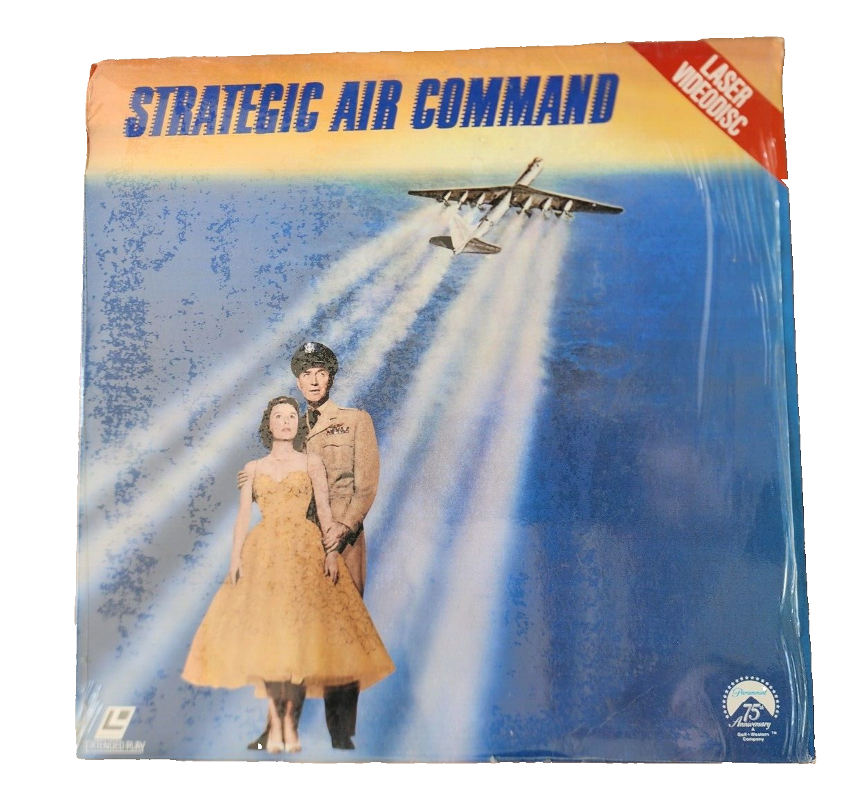 Strategic Air Command Laser Videodisc Ext. Play Color 1987 VG+ James Stewart