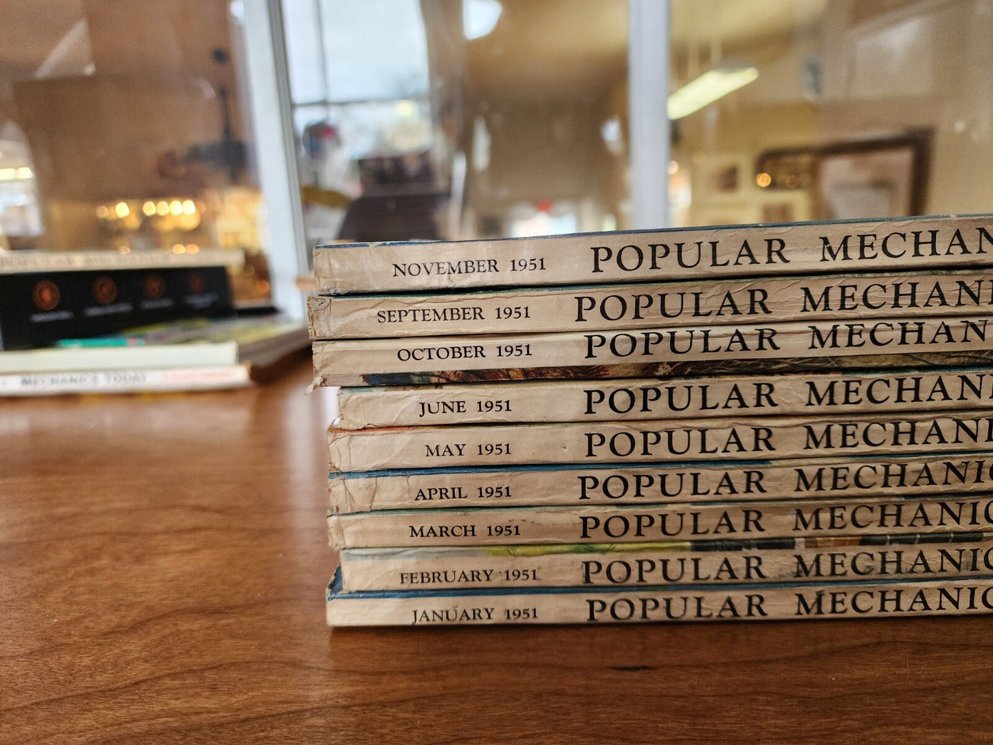 10 Vtg POPULAR MECHANICS Magazines 1951