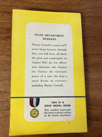 Vintage Paperback - Edward Ronns: STATE DEPARTMENT MURDERS