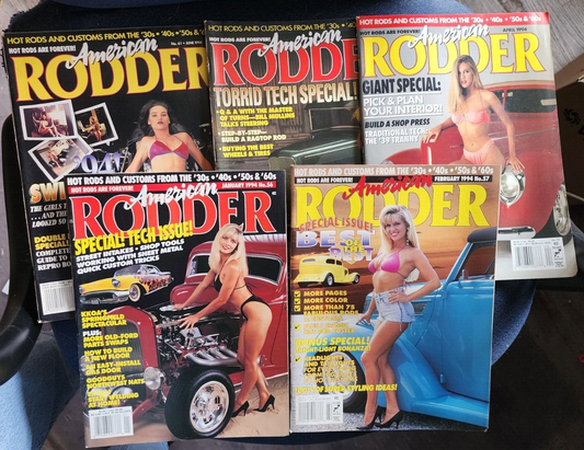 Lot Of 5 American Rodder Magazine From 1994 Jan Feb April May June