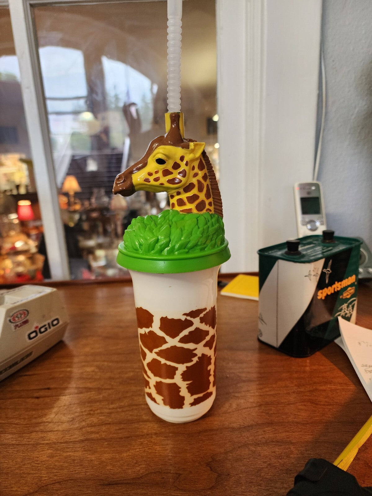 Vintage Giraffe Head Souvenir Oregon Zoo Cup