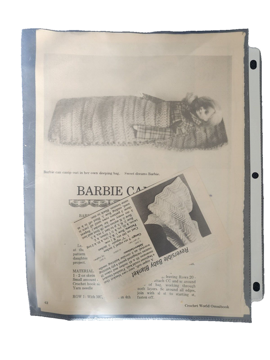 4 Vtg Crochet Patterns