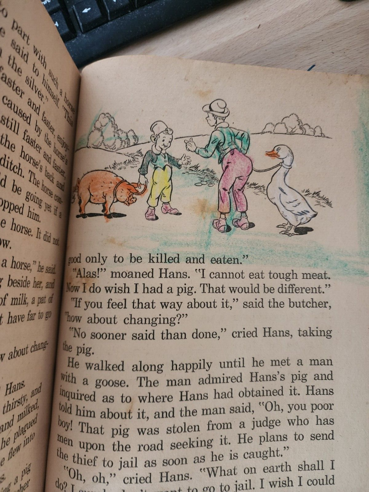 Vtg Bed-Time Nursery Book Rhymes Whitman Publishing - 1944