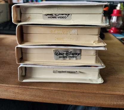 WALT DISNEY VHS LOT-Aristocats, the Rescuers, Lion King, Aladdin King of Thieves