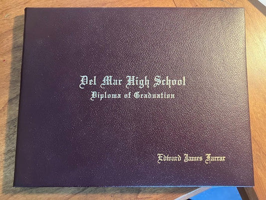 Graduation Diploma - Del Mar High School