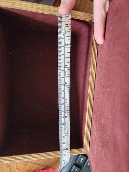 Hidden Compartment Faux Lined Book Magnet Close