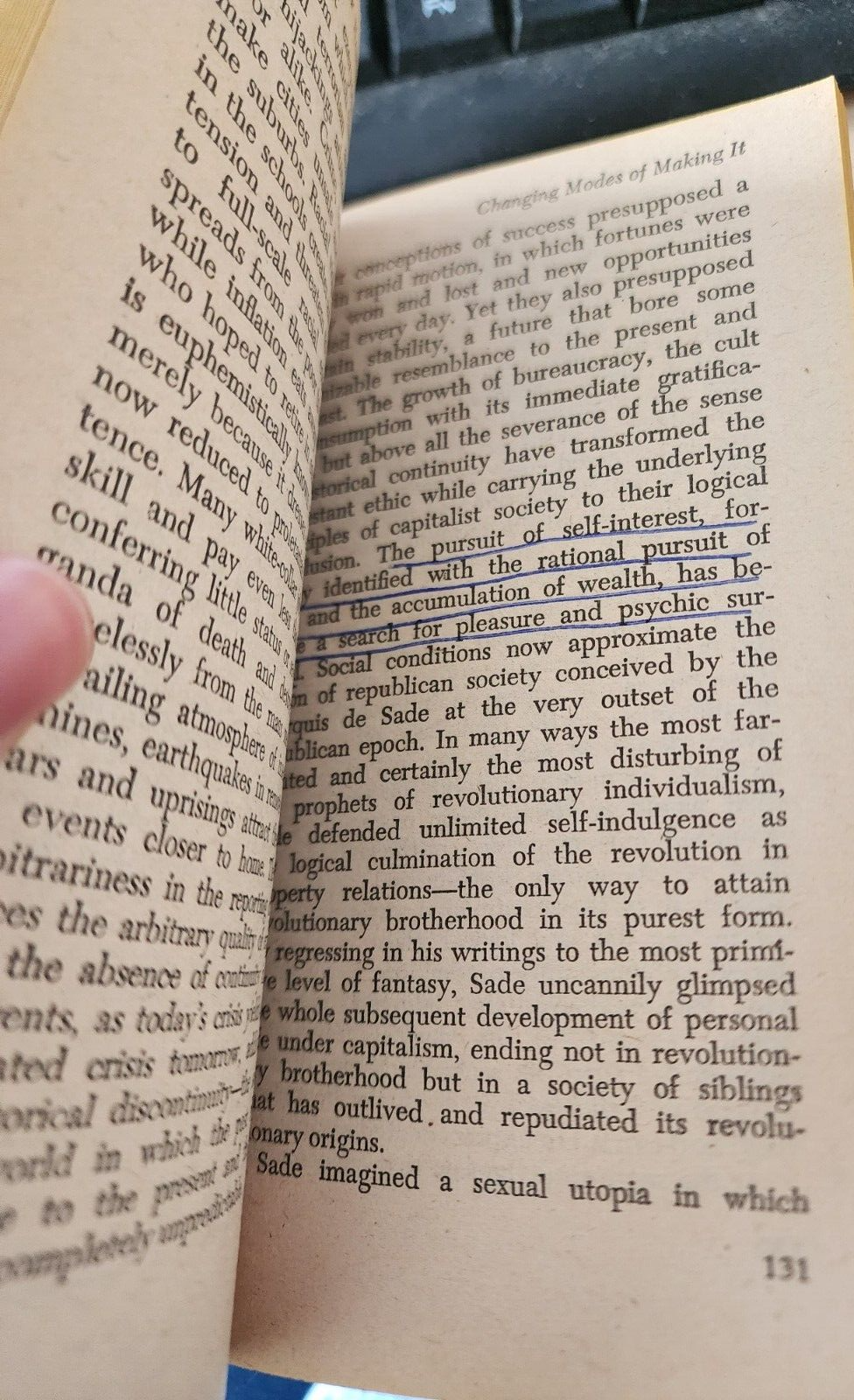The Culture of Narcissism: Christopher Lasch. Warner Books, 1st Edition 1979