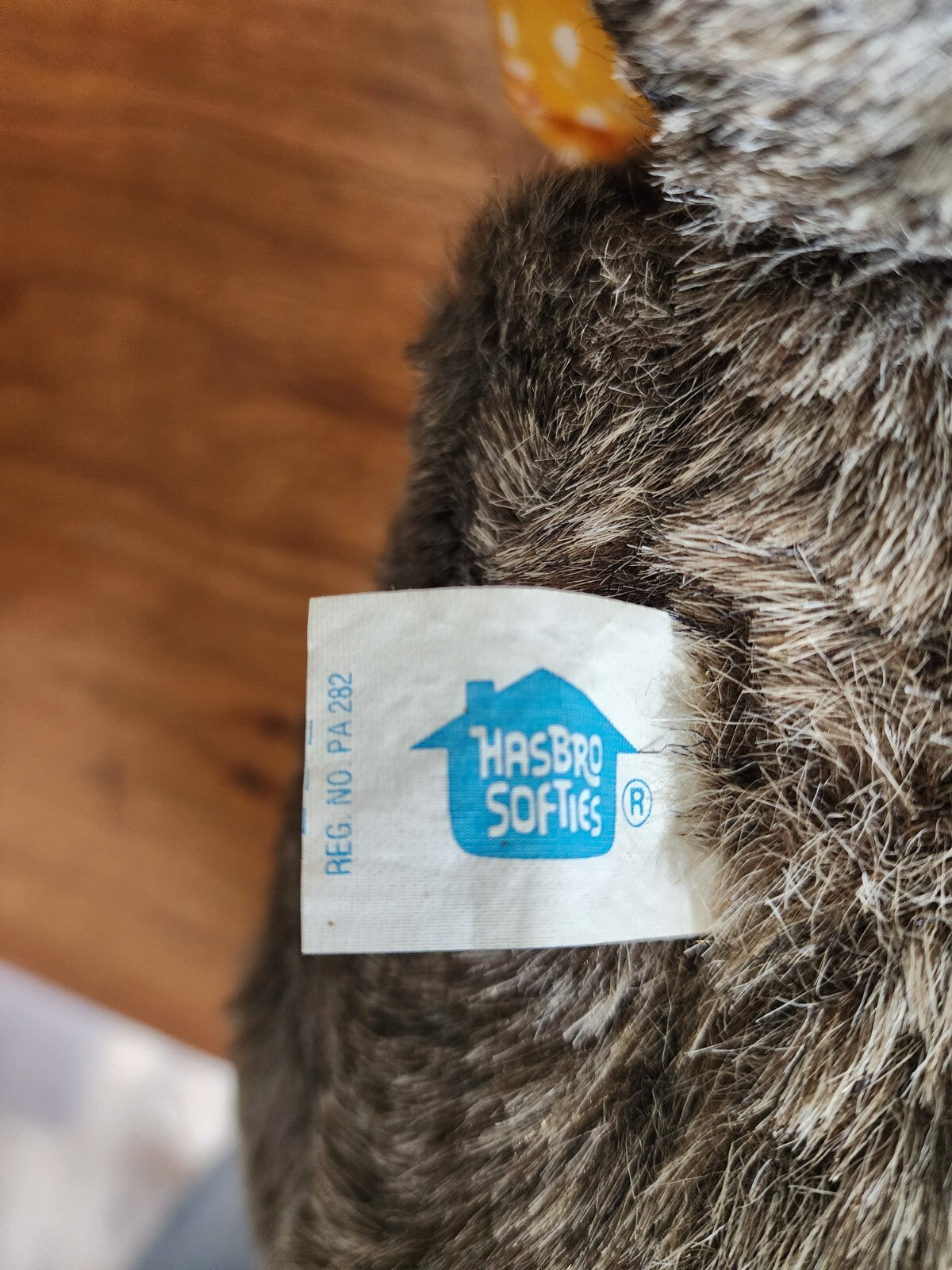 Hasbro Softies Bingo Bear Plush Hand Puppet 1986