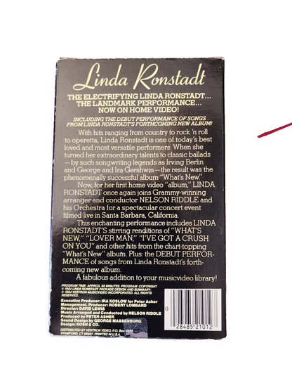 LINDA RONSTADT IN CONCERT What’s New Beta Betamax NOT VHS 1984