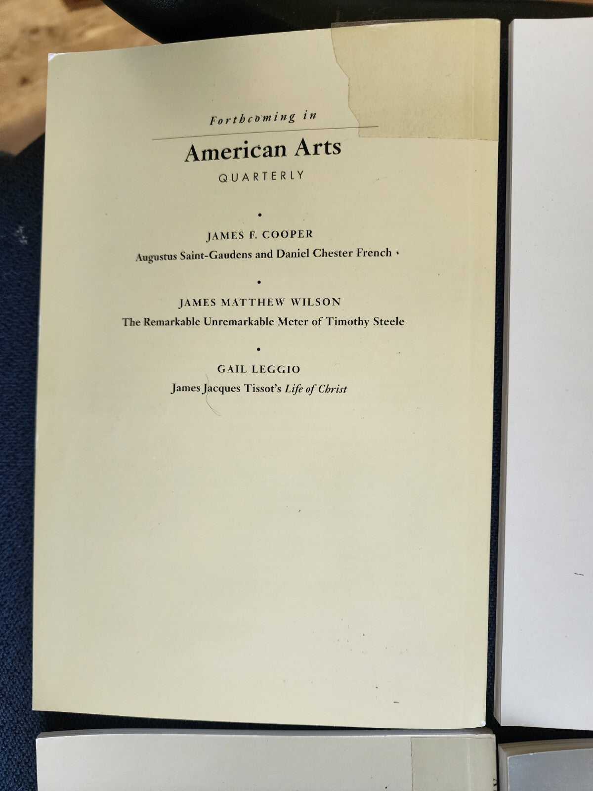 Lot of 4 American Arts Quarterly Back Seasonal Issues 2009
