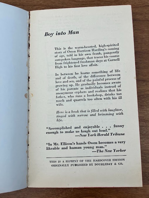 Vtg Paperback - I'M OWEN HARRISON HARDING by James Whitfield Ellison