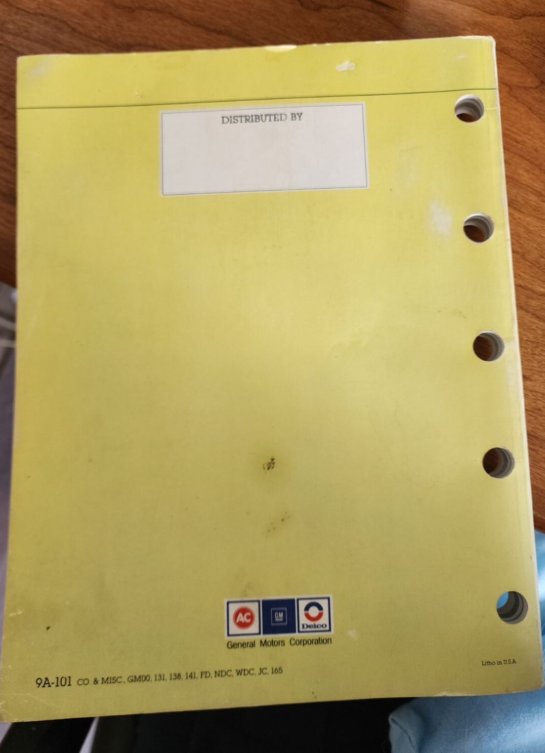 AC-Delco Carb Kits Parts ~ 1983 ~ Catalog # 9A-101 First Edition