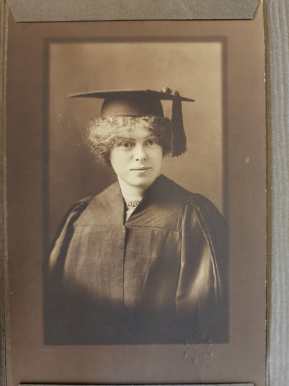 The Vassar Studio Portland Ore. Cardboard Graduation Photo