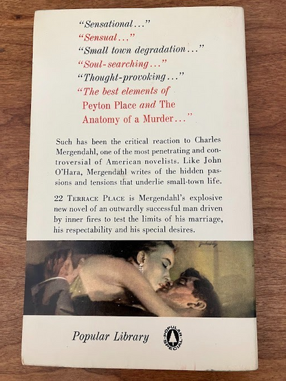 Vtg Paperback - 22 TERRACE PLACE by Charles Mergendahl