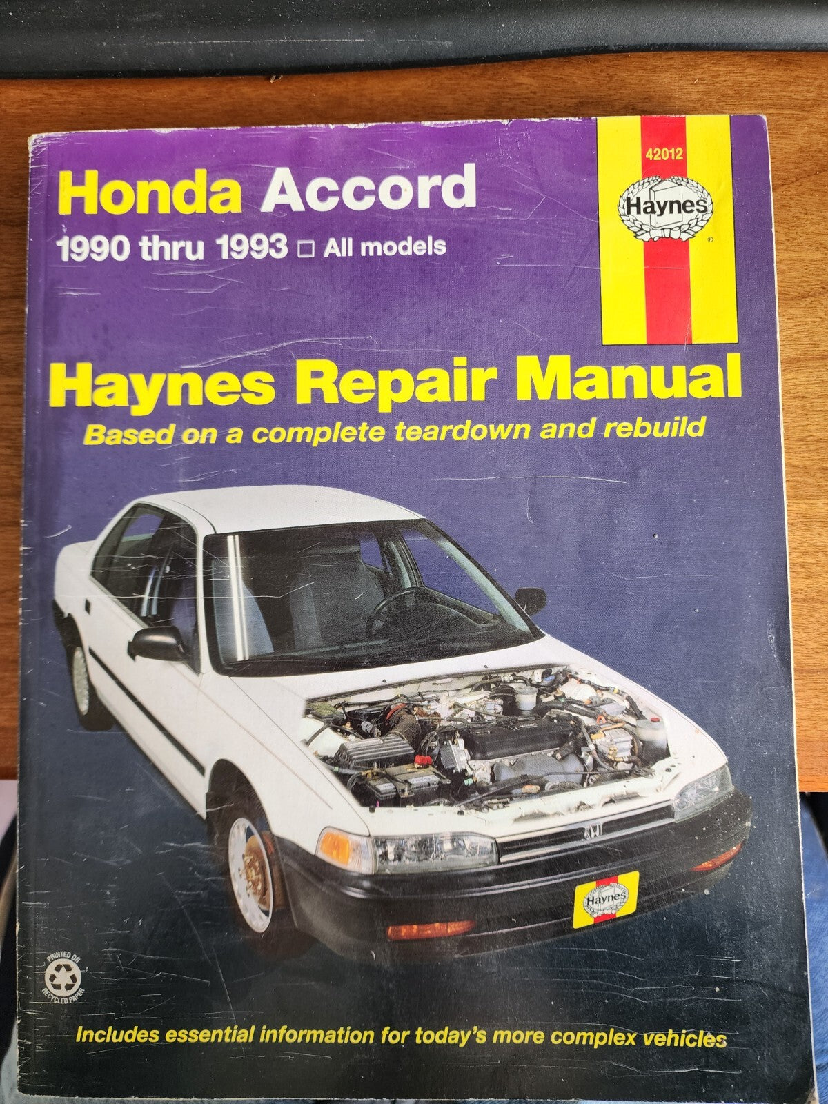 Honda Accord 1990-1993 Haynes Repair Manual