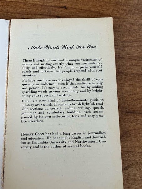 Speak Better, Write Better English by Horace Coon