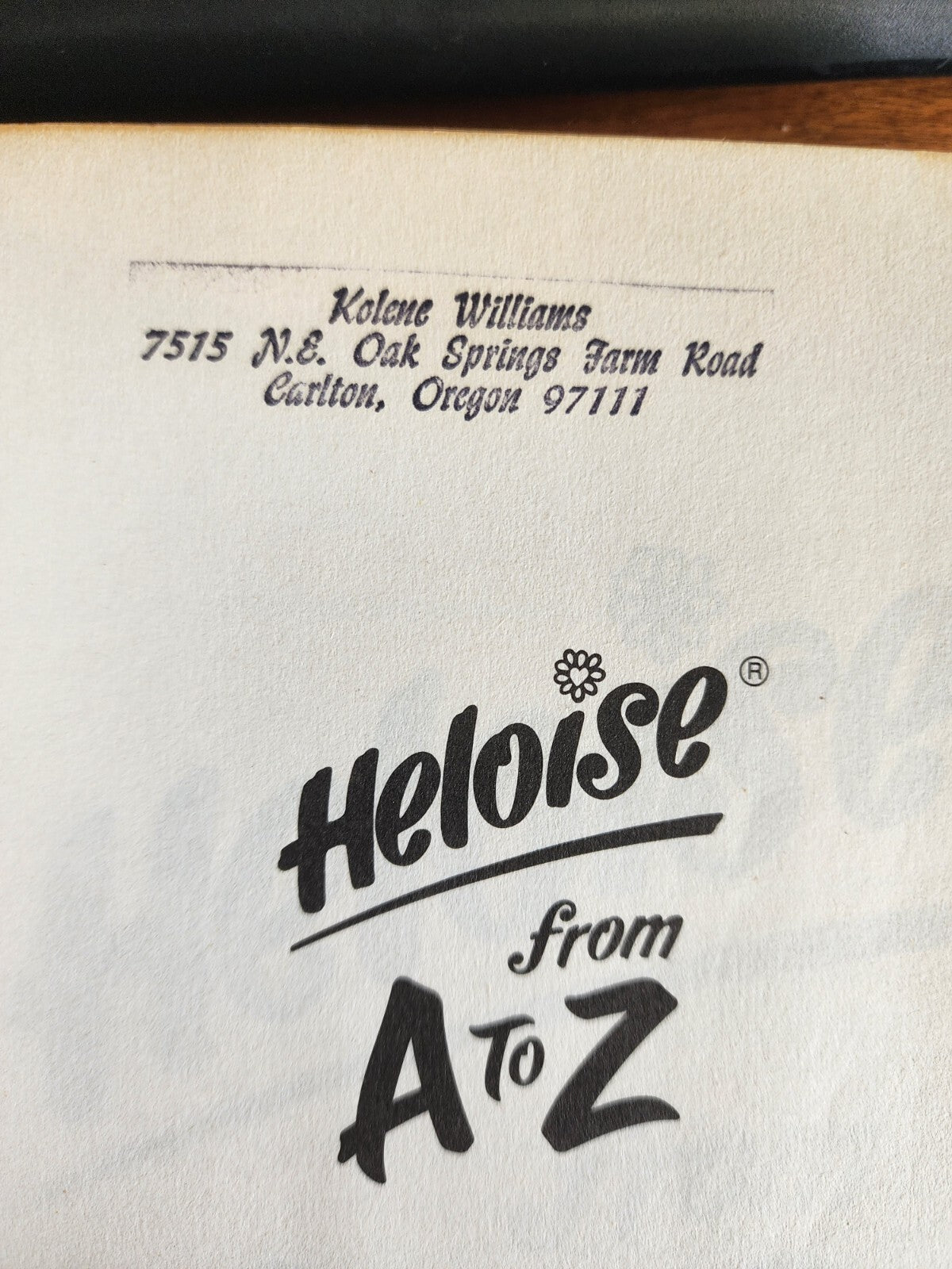 Heloise from A to Z by Heloise (1992, Paperback)