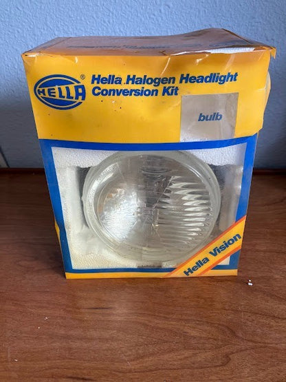1970's Vintage Hella 5 3/4 H4 Halogen Hi/Low Beam Lights