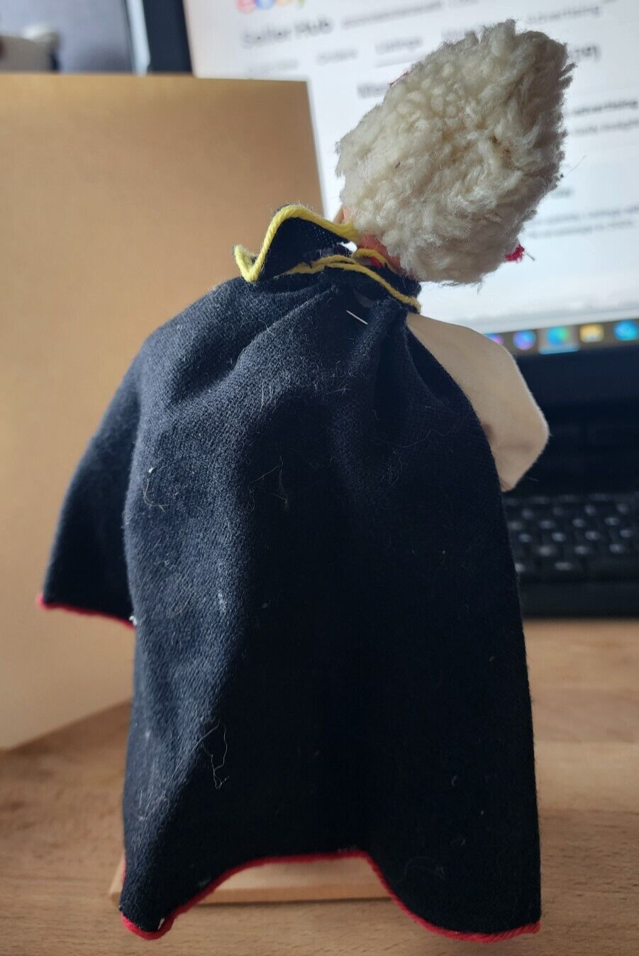 Vintage Doll Bulgaria Male Hand painted 11" Traditional Costume Souvenir