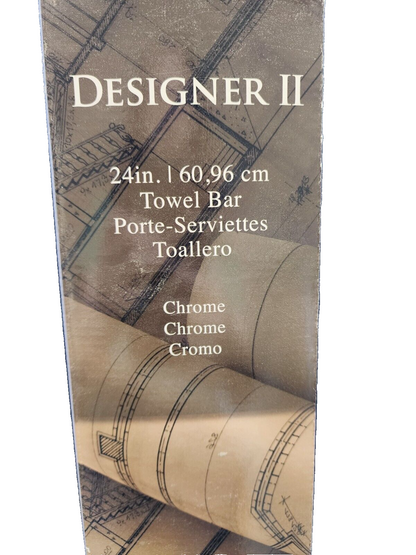 Gatco 5070 Chrome Designer Ii 24" Towel Bar