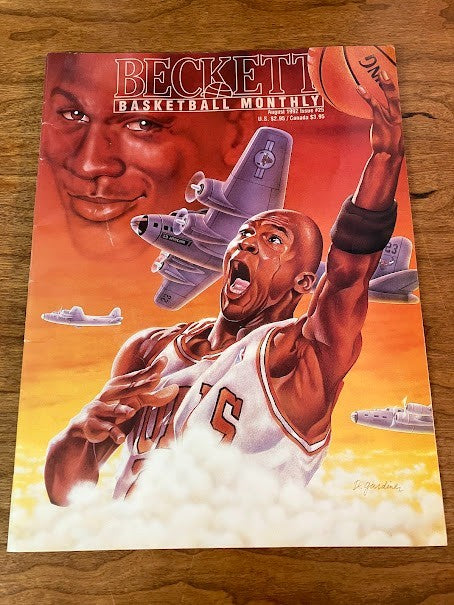 Beckett Basketball Card Monthly Michael Jordan August 1992 Issue #25