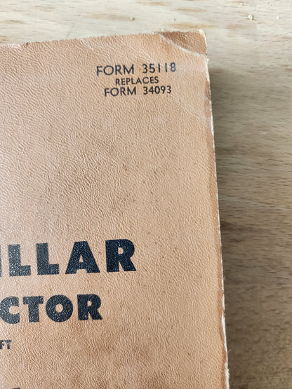 CATERPILLAR 619 TRACTOR POWER SHIFT PARTS BOOK 1970 SERIAL 61F1-UP