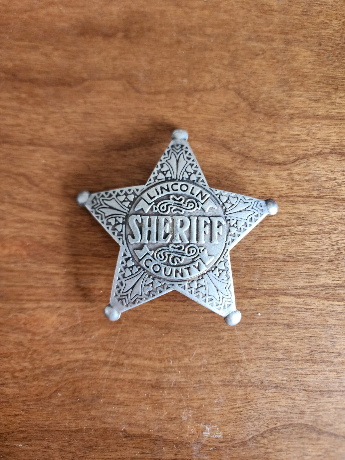 Replica Prop Lincoln Country Sheriff Badge