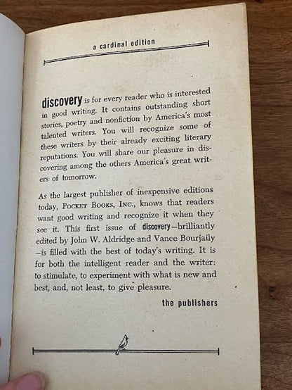 No.1 Discovery by John H. Aldridge and Vance Bourjaily