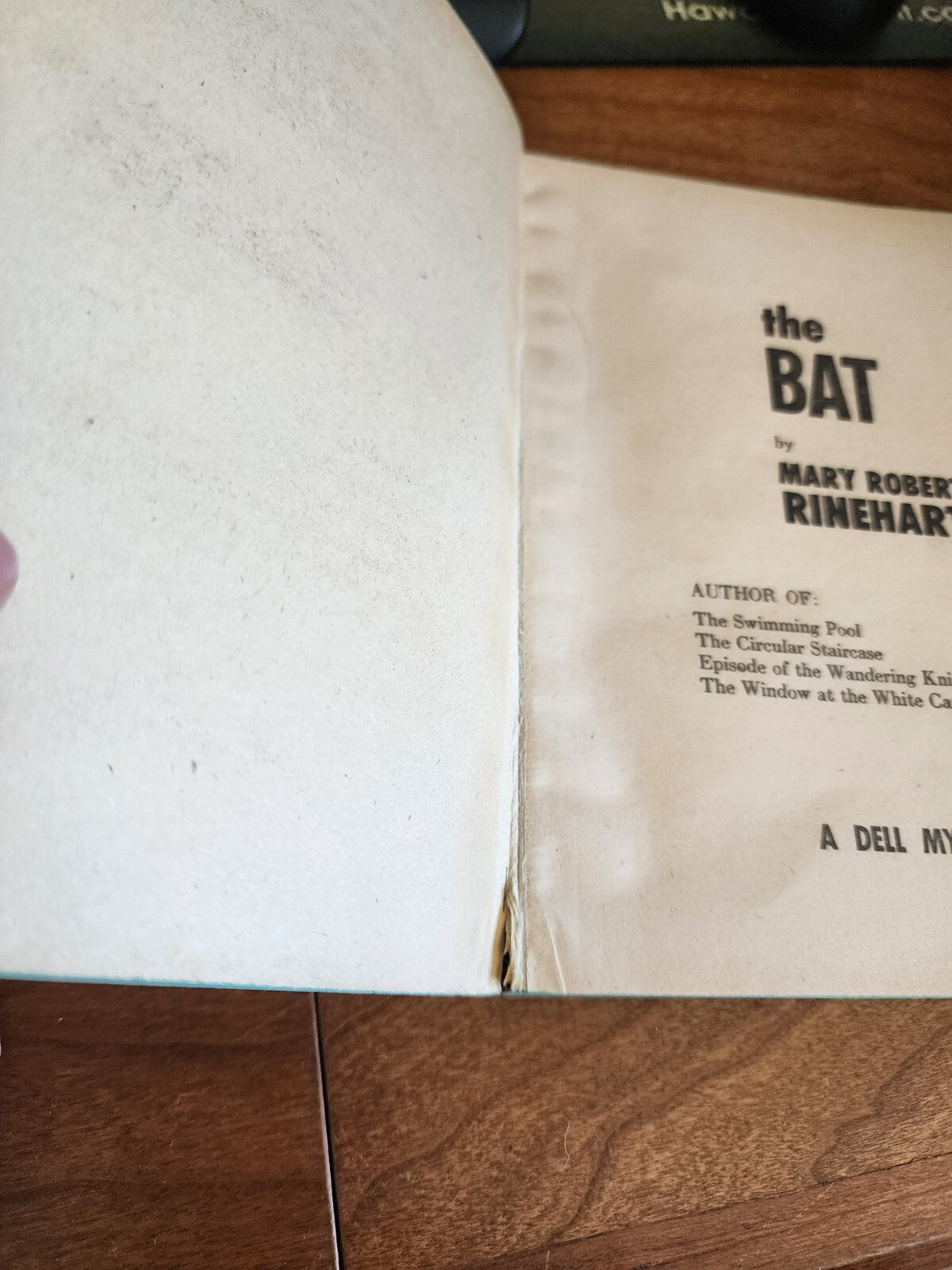 The Bat by Mary Roberts Rinehart - Paperback Dell Book 652