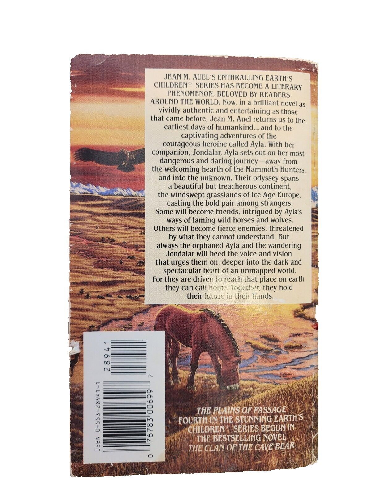 The Plains of Passage, Jean M. Auel Bantam Paperback 1991