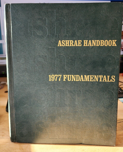Ashrae Handbook 1977 Fundamentals Hardcover