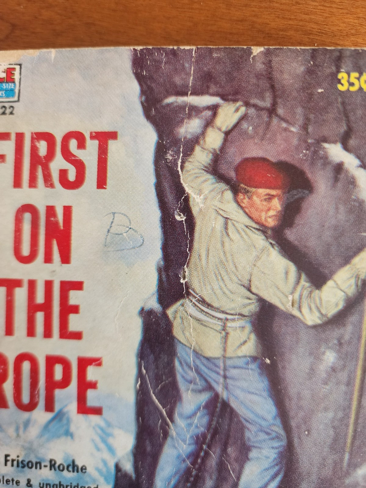 Ace Paperback First On The Rope by R. Frison Roche