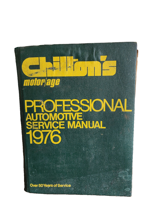 Chilton motor/age Professional Automotive Service Manual 1976