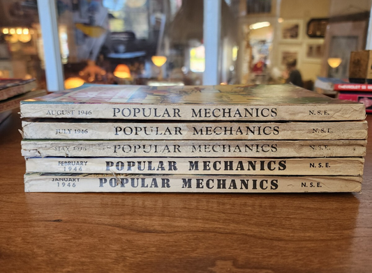 Popular Mechanics Magazine Lot of (5) Issues 1946