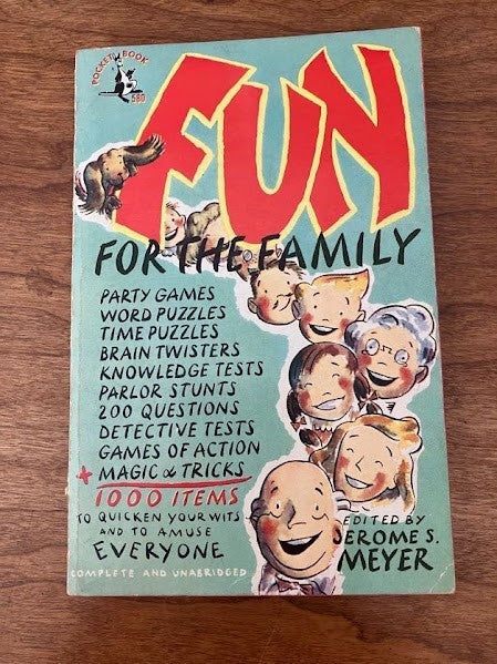 Vtg Pocketbook - FUN FOR THE FAMILY - JEROME MEYER