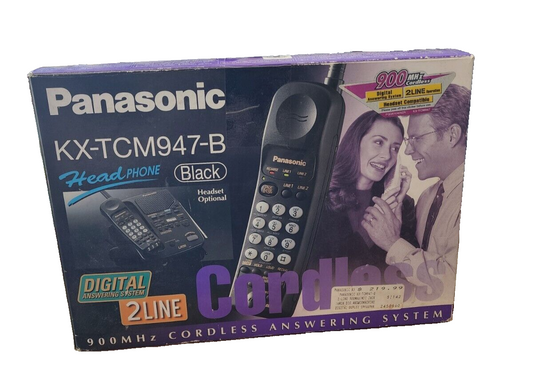 Panasonic Cordless Answering System KX-TCM947-B Black Vintage NEW