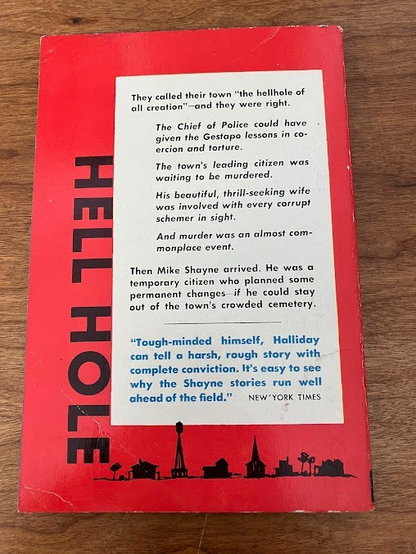 Vtg Paperbacks by Brett Halliday - lot of 2