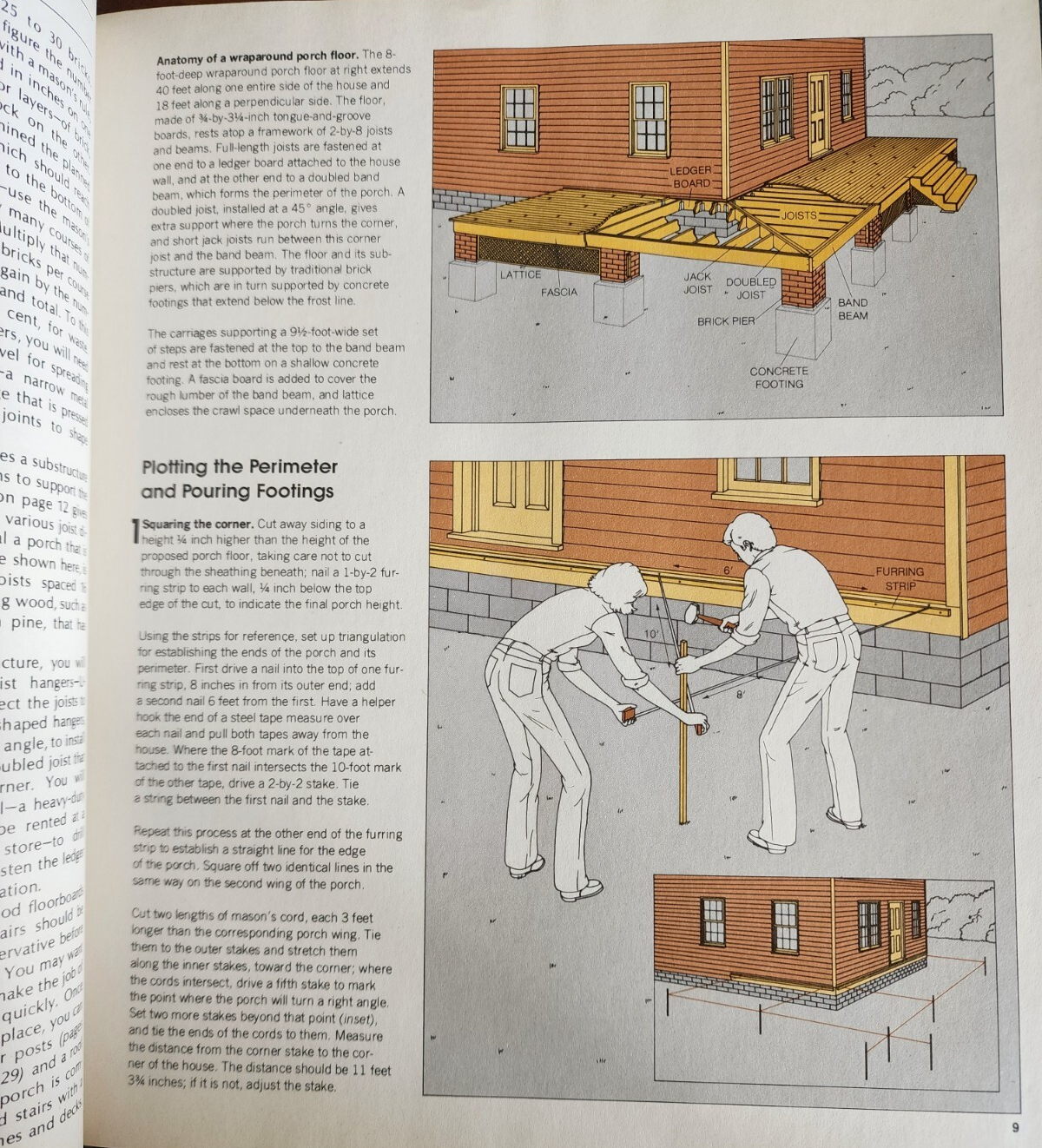 Porches & Patios - Home Repair & Improvement Book - GOOD