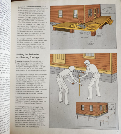 Porches & Patios - Home Repair & Improvement Book - GOOD
