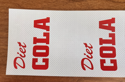 12 Fl Oz Diet Cola Sticker Prop