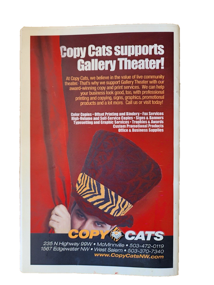 gallery theater 40th anniversary 1968 to 2008 pamplet