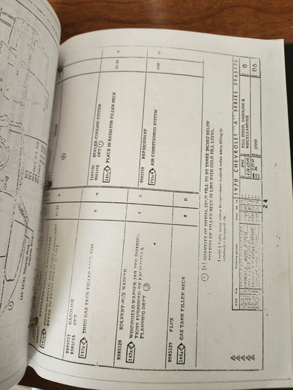1970 Chevelle El Camino Monte Carlo Factory GM Assembly Manual