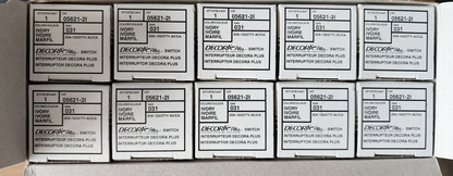 10 Leviton Decora Ivory Rocker Light Switches 5621-2I