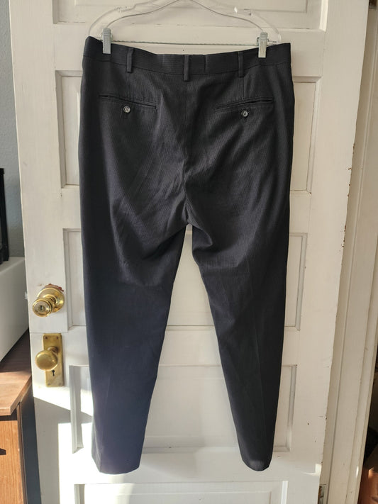 Pants Black 38x30 Dress Pin Stripe