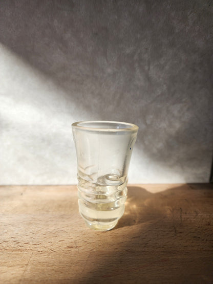 Clear Shot Glass Boot - Texas Star on bottom